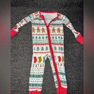 Little Sleepies Holiday Signature Fair Isle Zippy 0-3 months